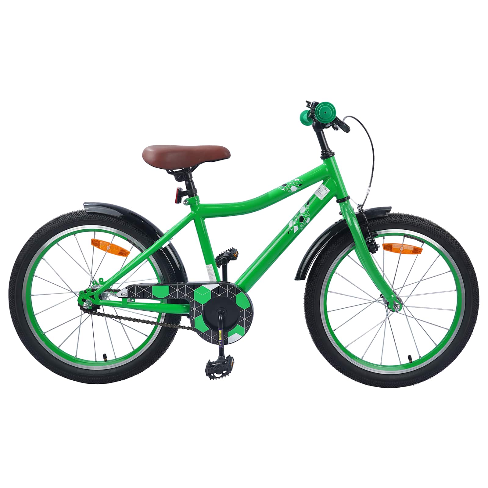 Bicicletta per bambini VidaXL 20 pollici per 6-11 anni verde
