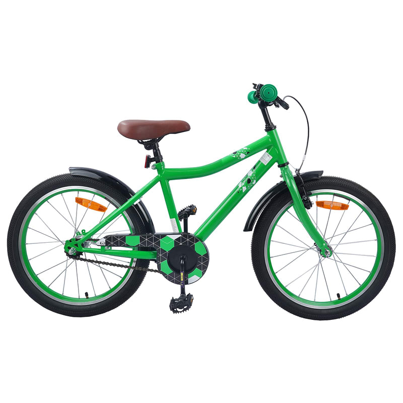 Bicicleta infantil VidaXL 20 pulgadas para 6-11 años verde
