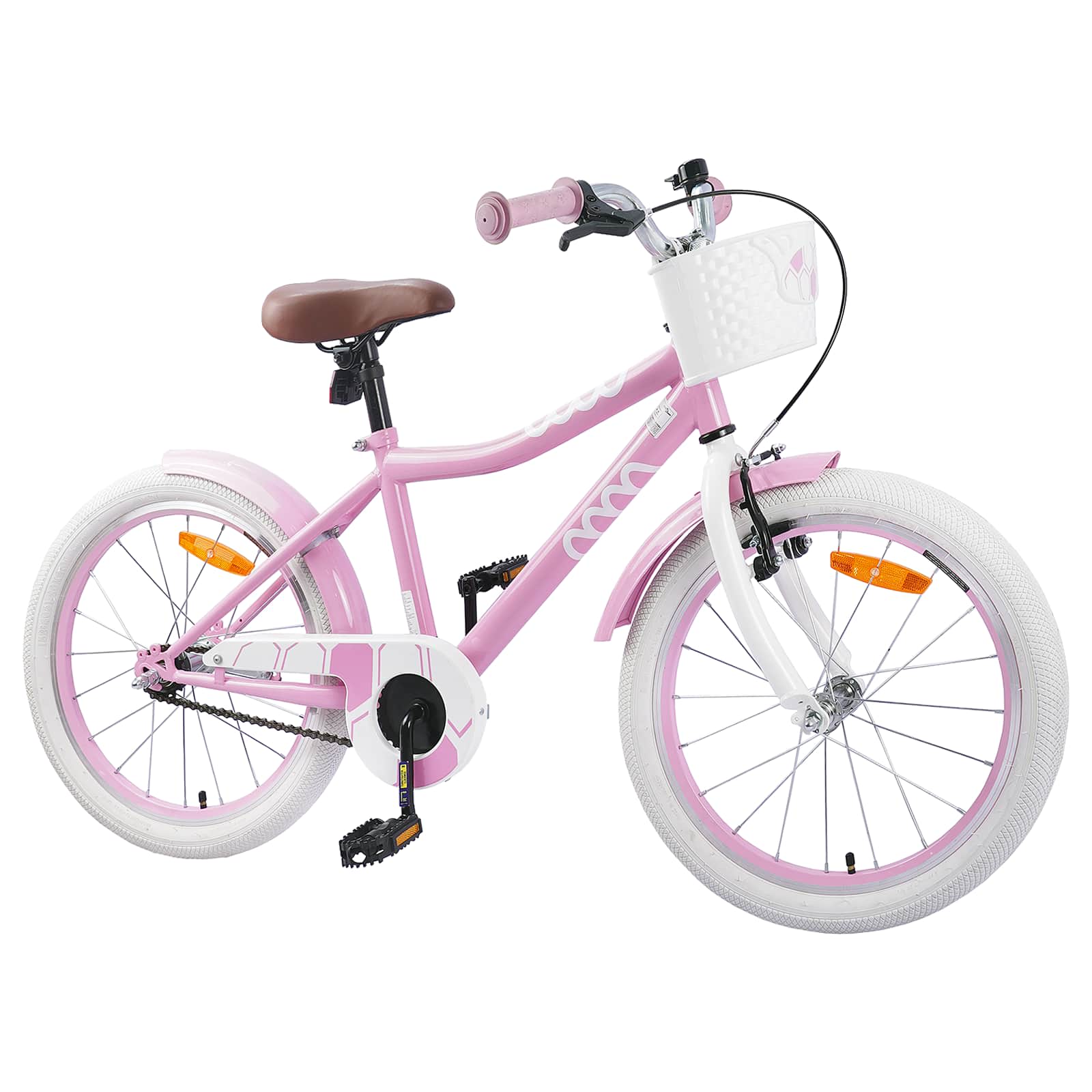 Vidaxl kinderfiets 20 inch voor 6-11 jaar oud lichtroze