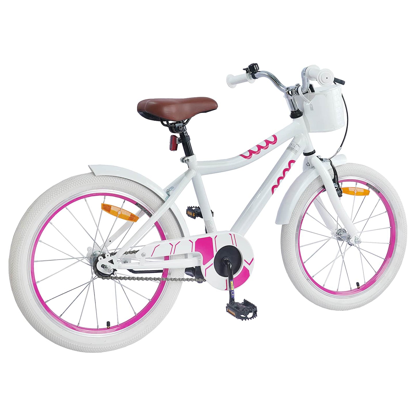 Vidaxl kinderfiets 20 inch voor 6-11 jaar oud wit