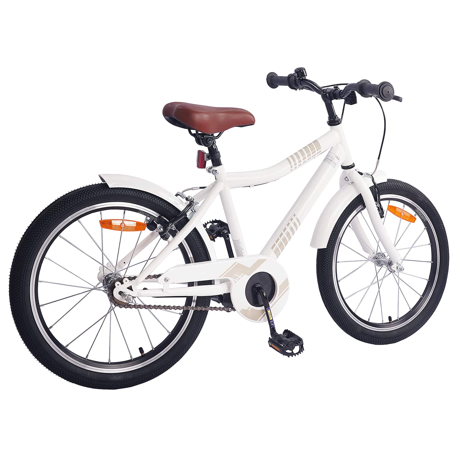 Bicicleta infantil VidaXL 20 pulgadas para 6-11 años blanca