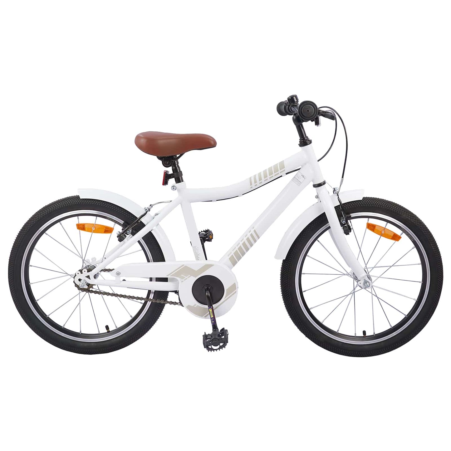 Vidaxl kinderfiets 24 inch voor 8-12 jaar oud wit