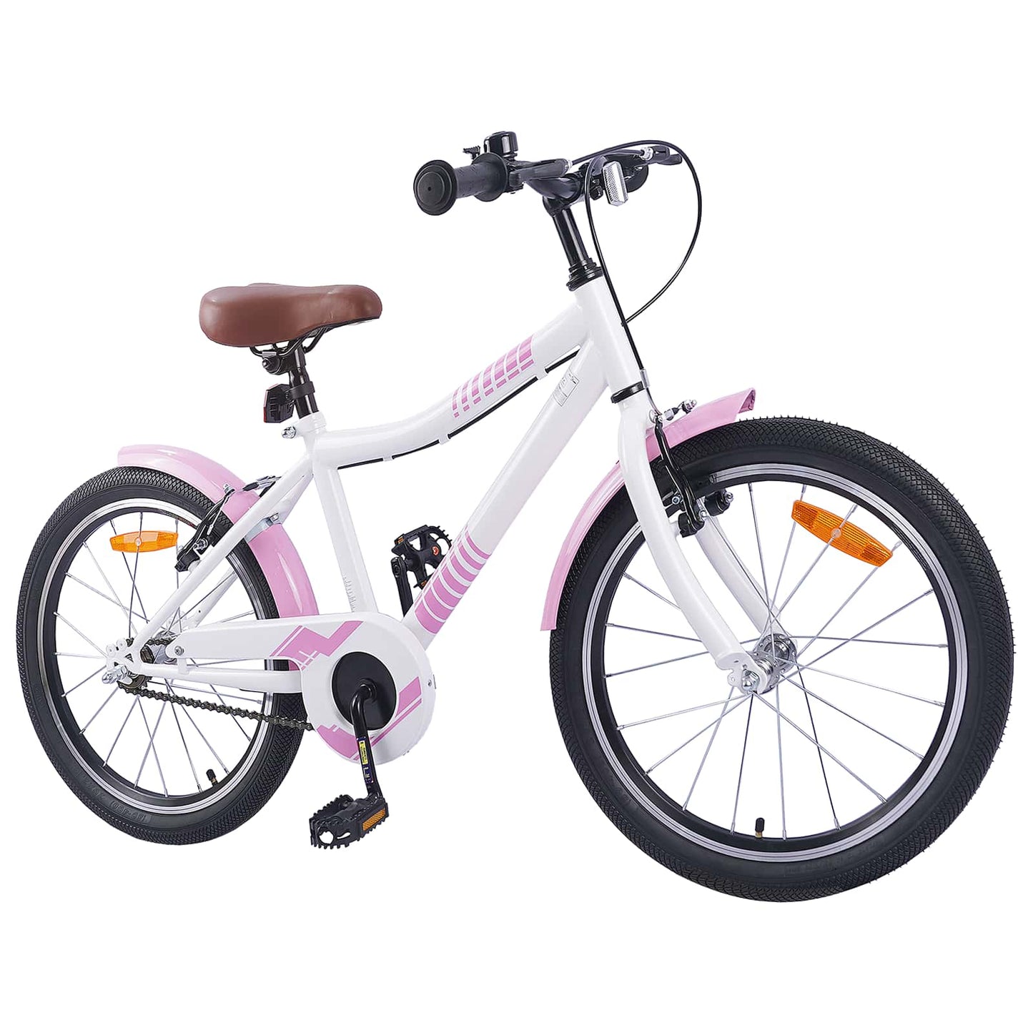 Vidaxl kinderfiets 24 inch voor 8-12 jaar oud lichtroze