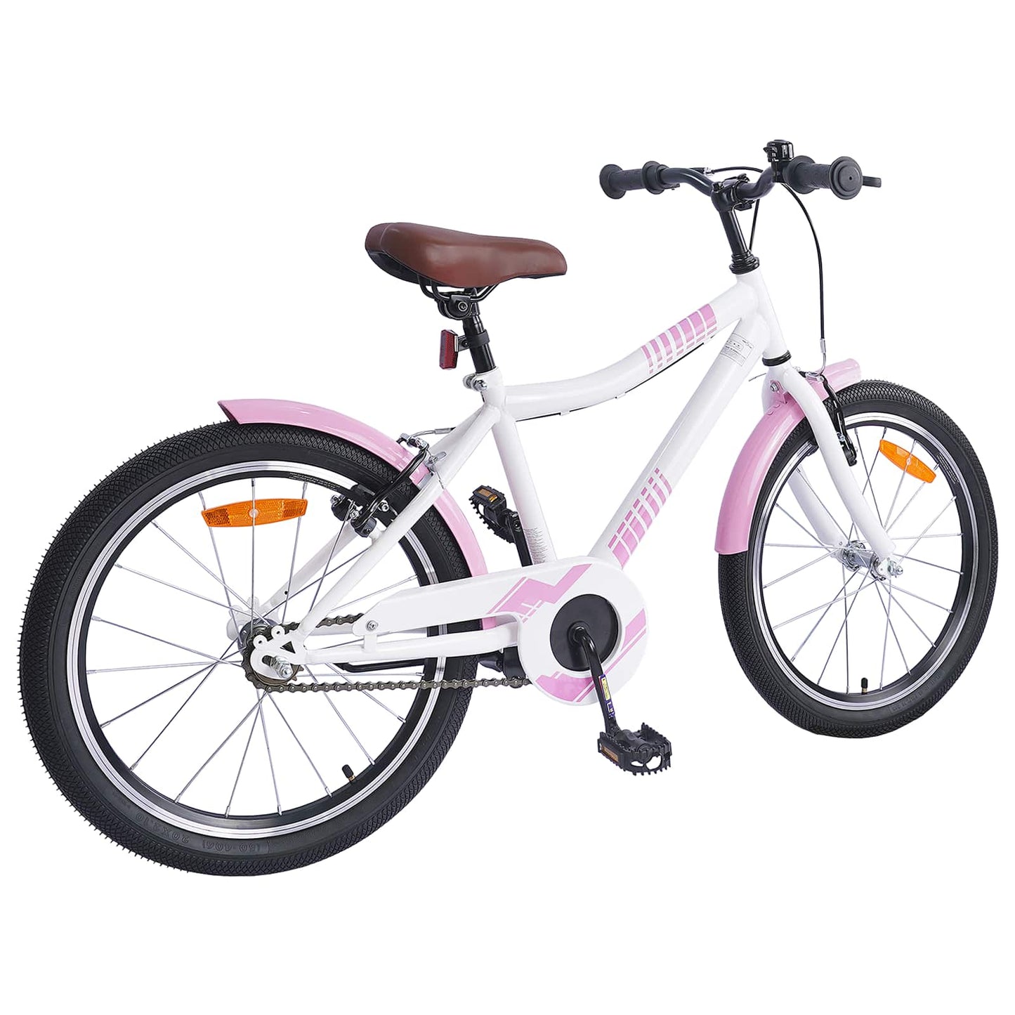 Vidaxl kinderfiets 24 inch voor 8-12 jaar oud lichtroze