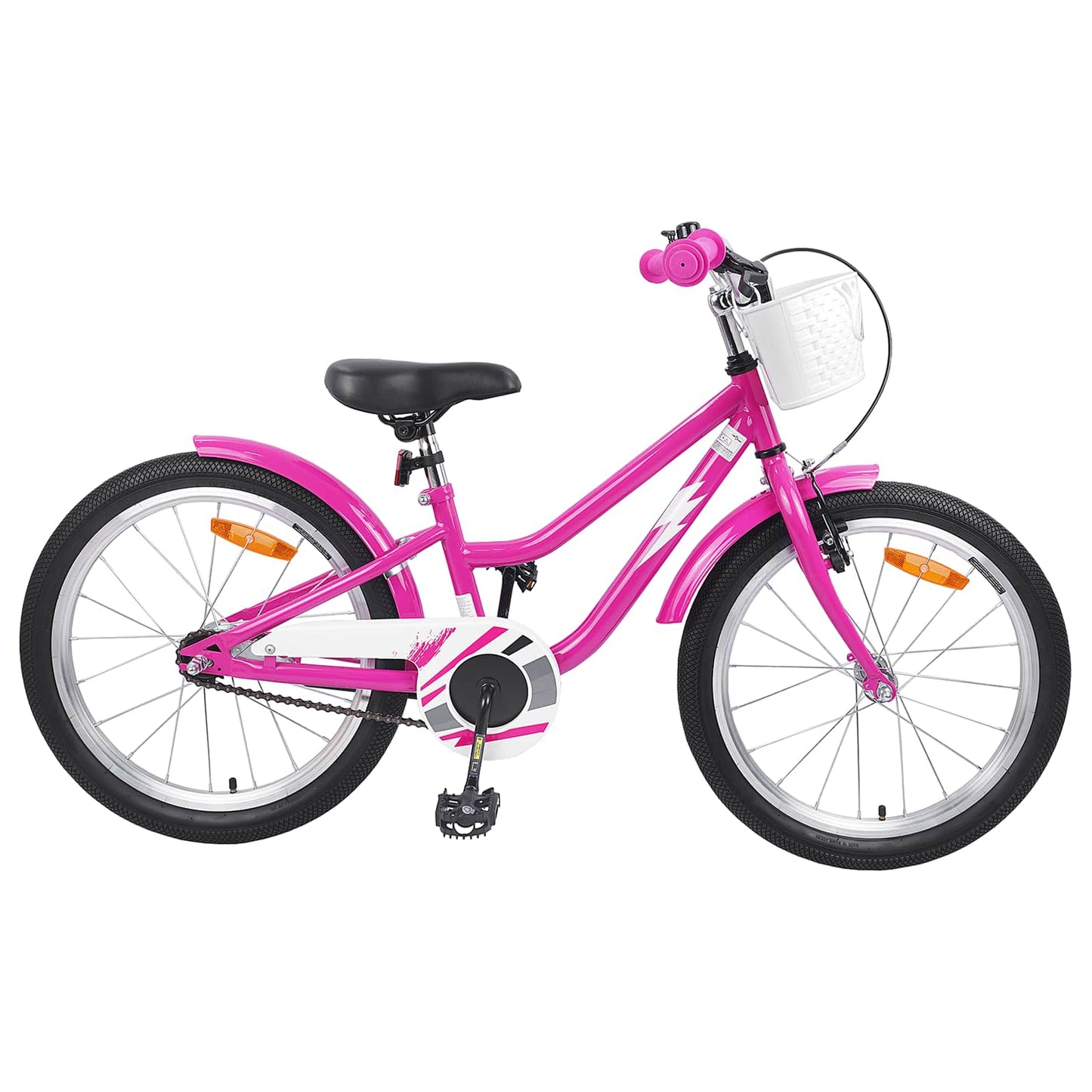 Bicicletta per bambini VidaXL 20 pollici per 6-11 anni, rosa scuro