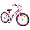 Vidaxl kinderfiets 20 inch voor 6-11 jaar oud donkerroze