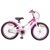 Bicicleta infantil VidaXL de 20 pulgadas para 6-11 años, rosa oscuro