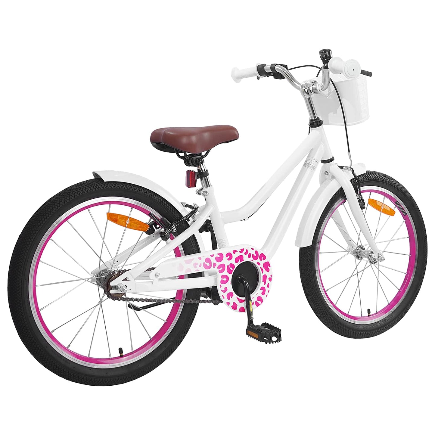 Vidaxl kinderfiets 20 inch voor 6-11 jaar oud wit