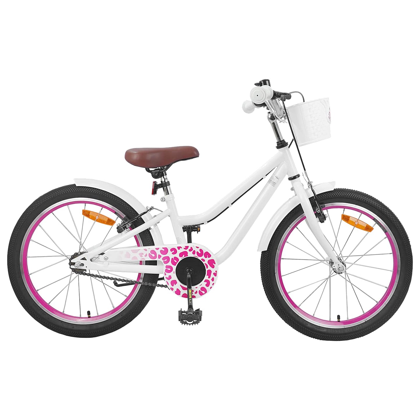 Vidaxl kinderfiets 20 inch voor 6-11 jaar oud wit