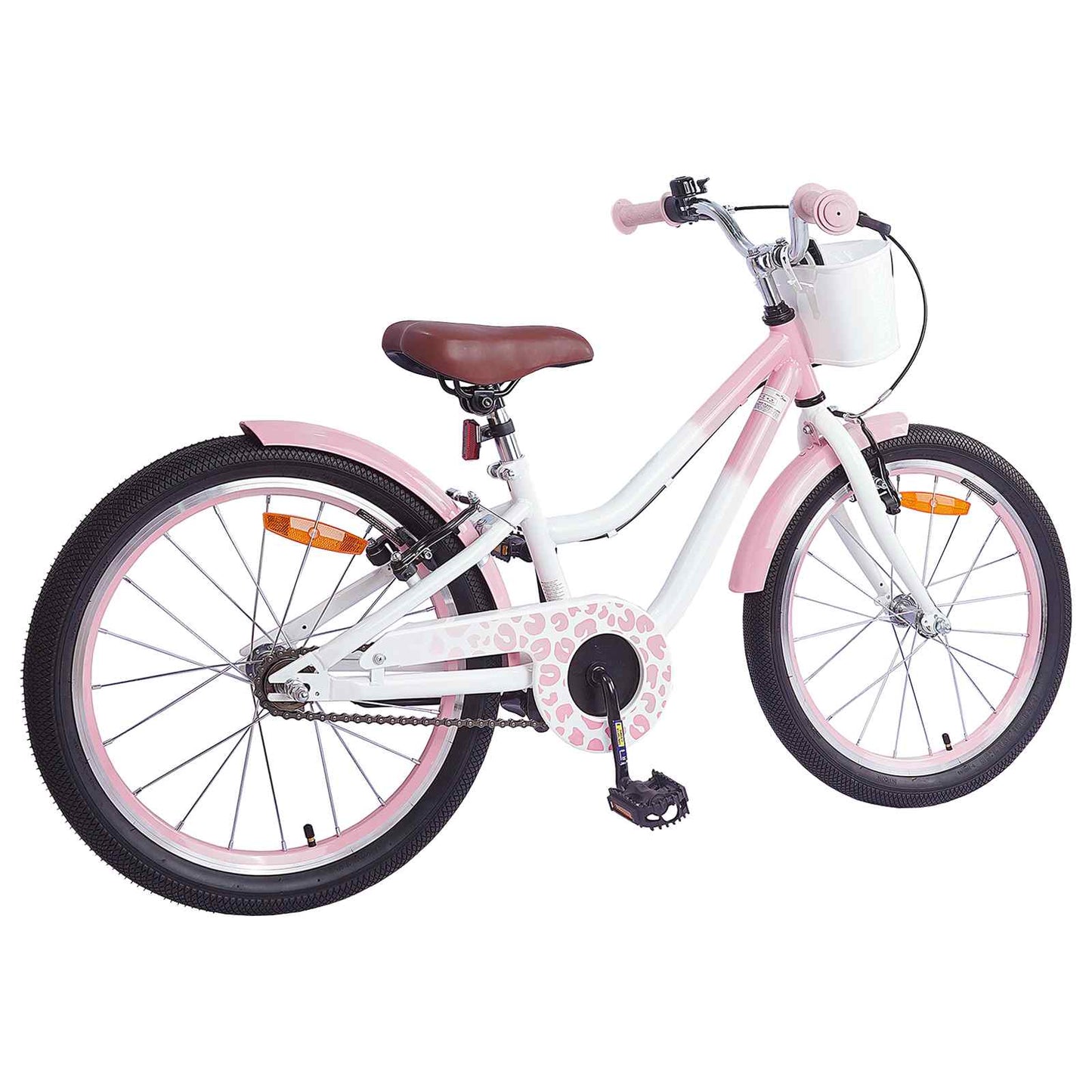 Bicicleta infantil VidaXL de 20 pulgadas para 6-11 años, rosa claro