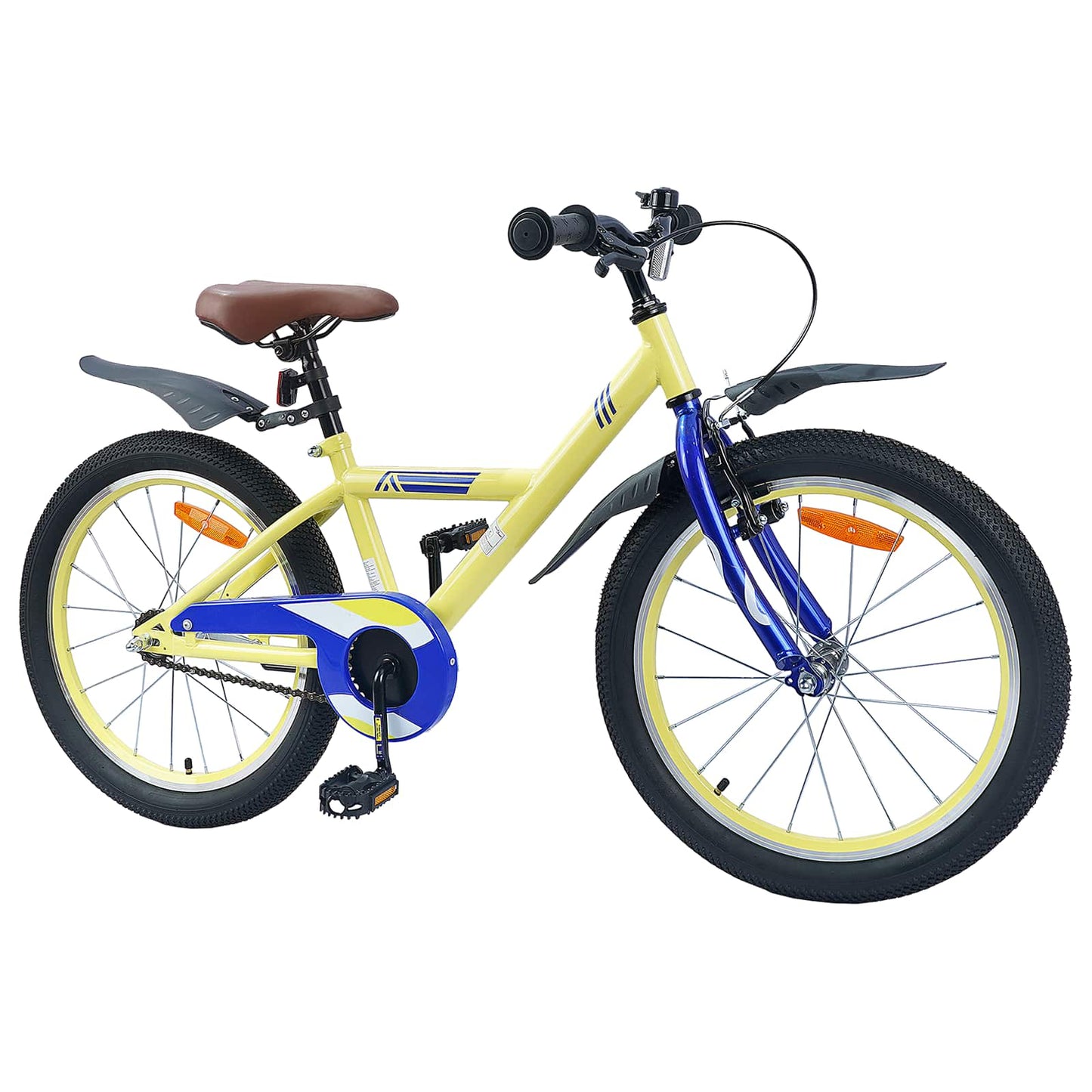 Bicicletta per bambini VidaXL 20 pollici per 6-11 anni gialla