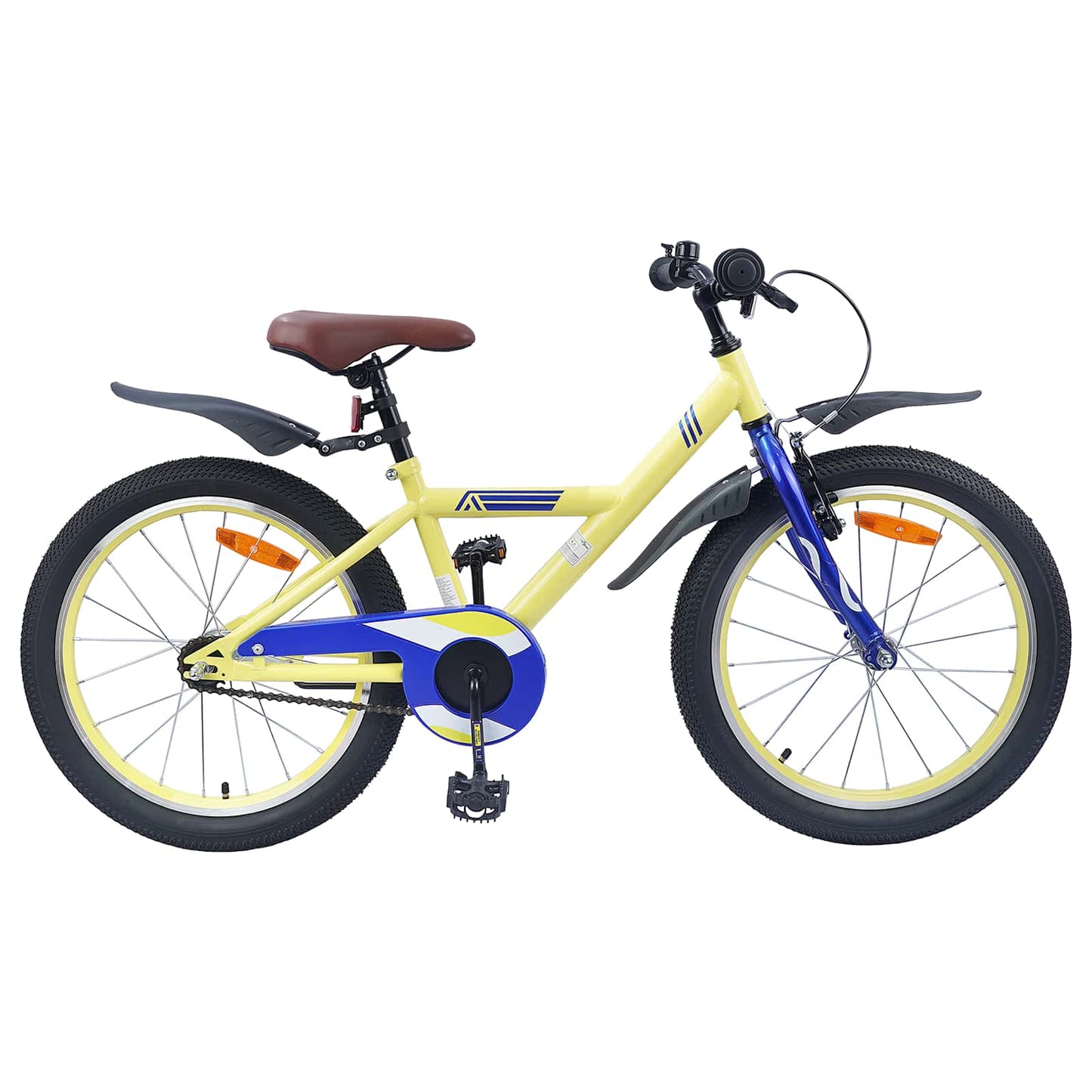 Bicicletta per bambini VidaXL 20 pollici per 6-11 anni gialla