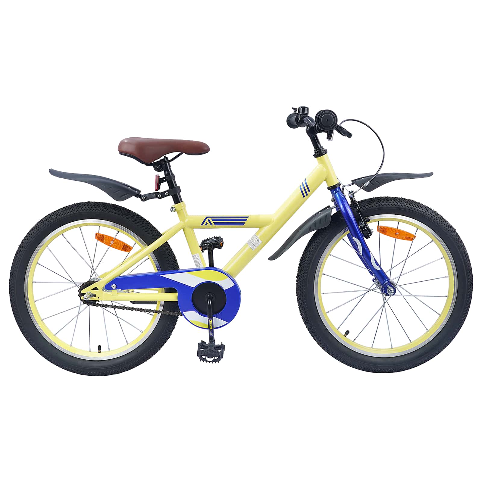 Bicicletta per bambini VidaXL 20 pollici per 6-11 anni gialla
