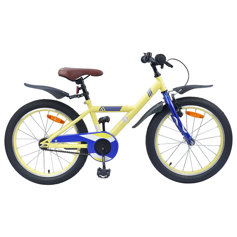 Bicicletta per bambini VidaXL 20 pollici per 6-11 anni gialla