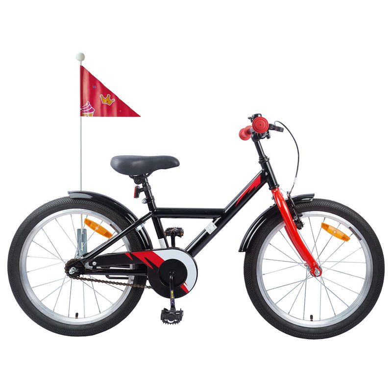 Vidaxl kinderfiets 20 inch voor 6-11 jaar oud zwart
