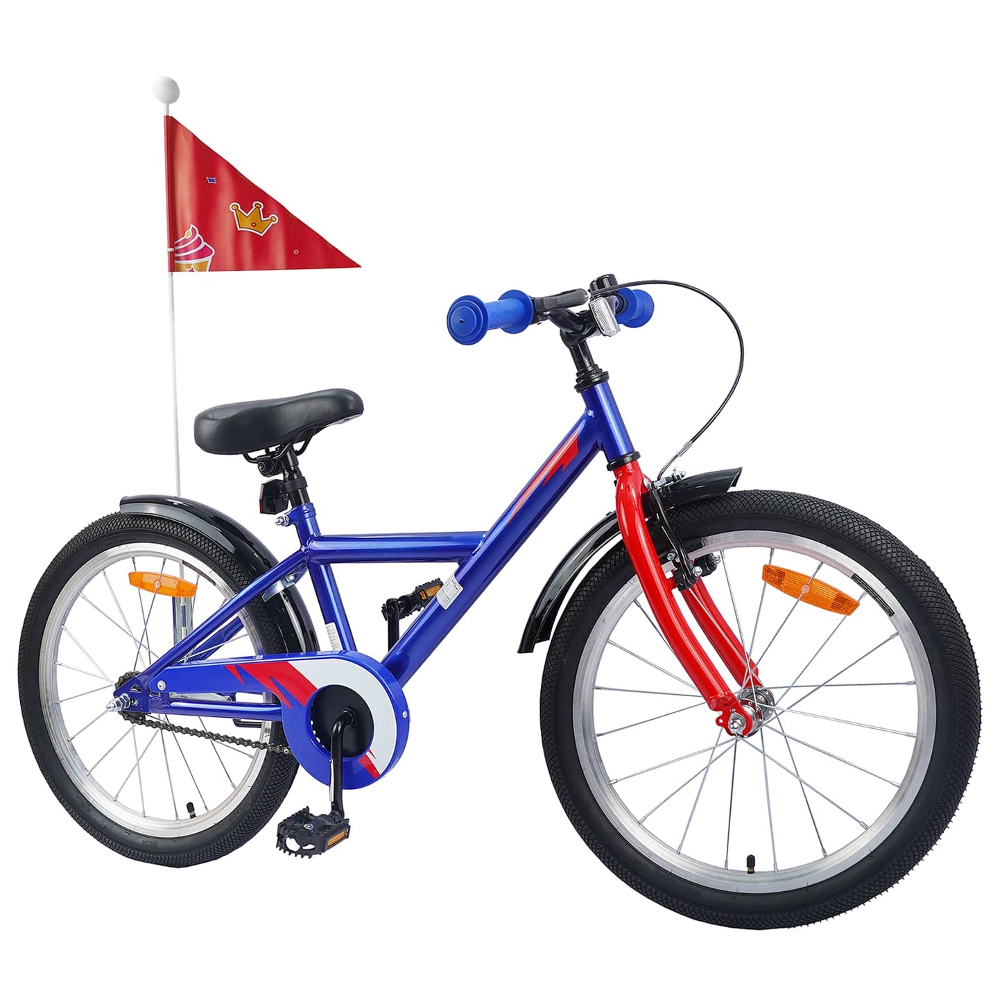 Bicicletta per bambini VidaXL 20 pollici per 6-11 anni, blu scuro