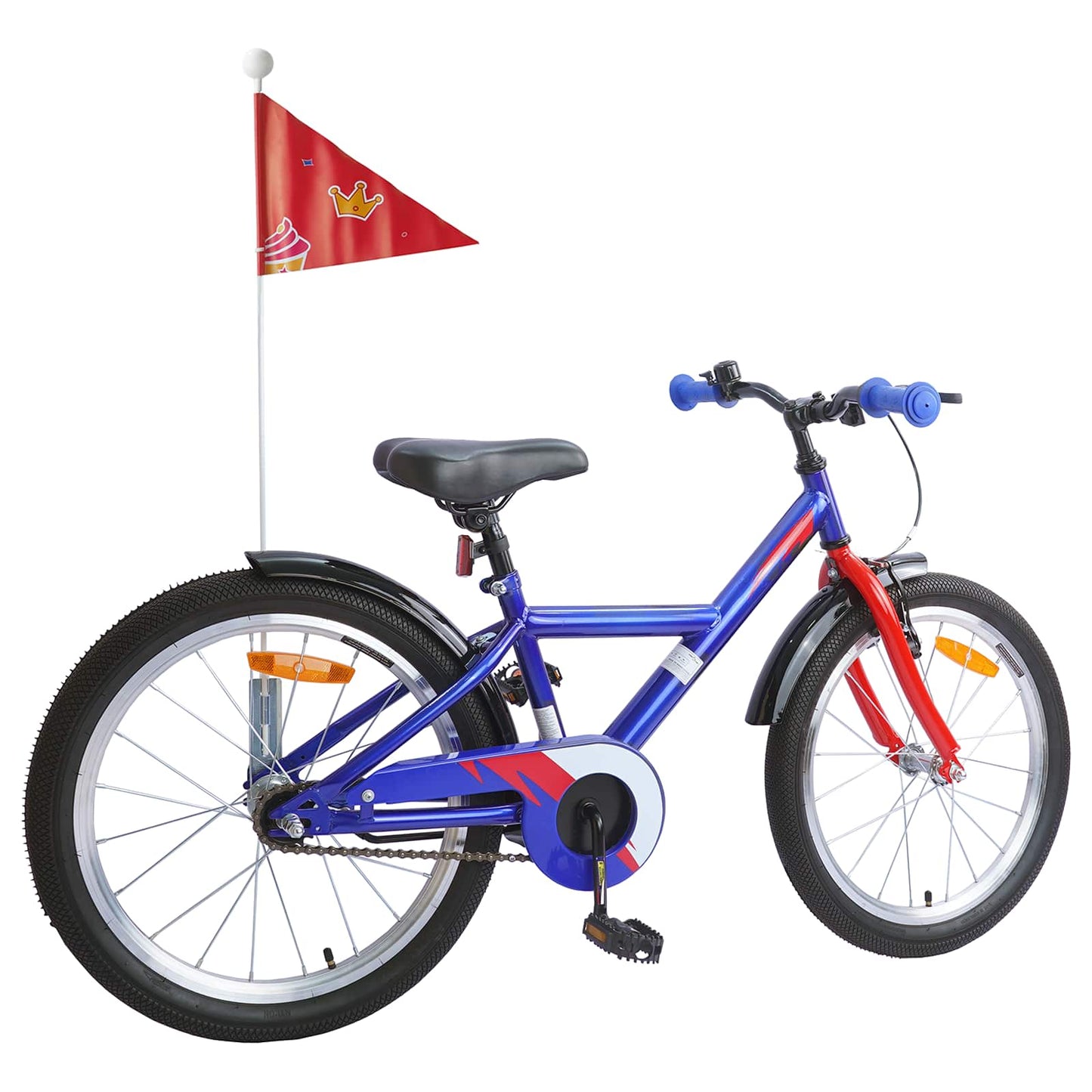 Bicicletta per bambini VidaXL 20 pollici per 6-11 anni, blu scuro