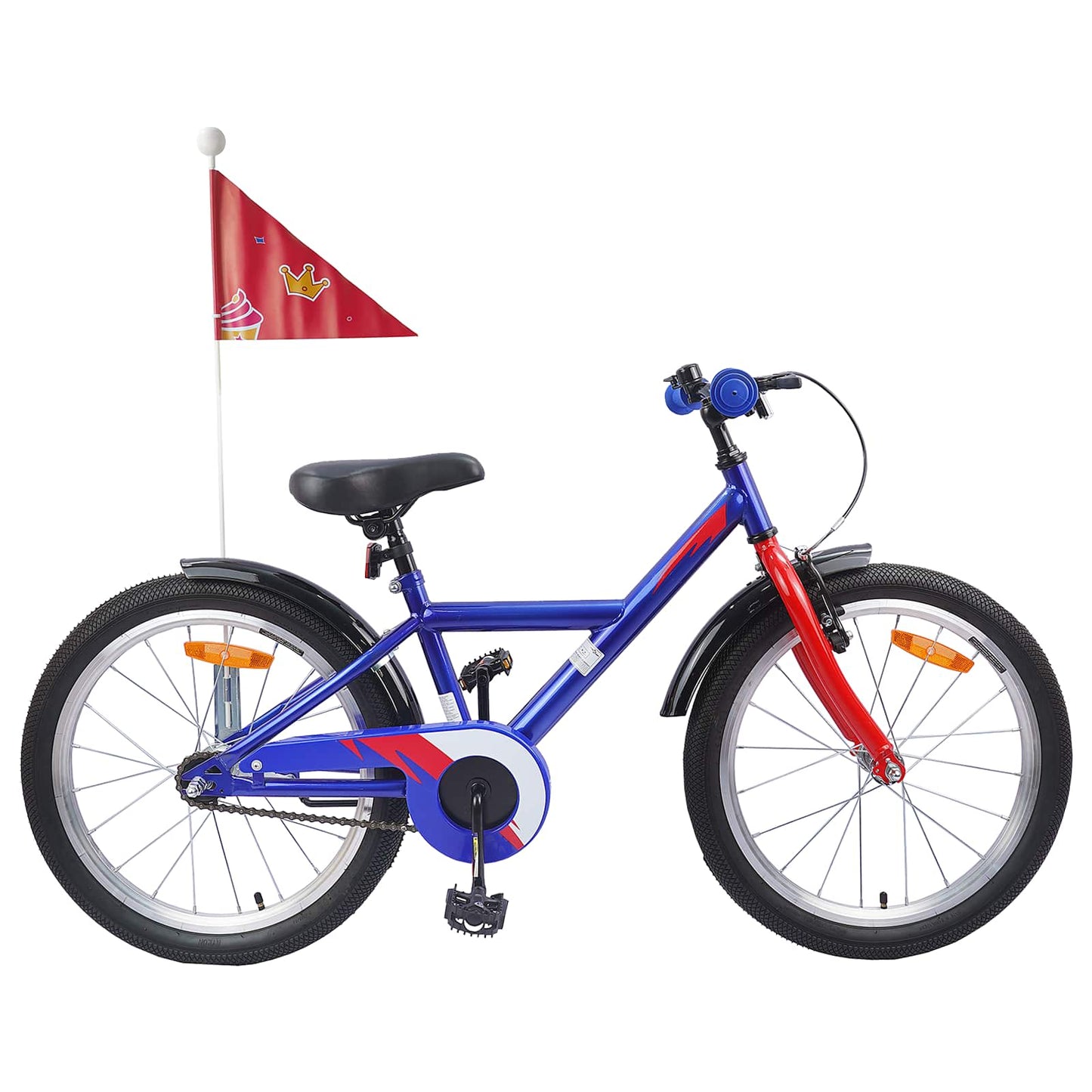 Bicicletta per bambini VidaXL 20 pollici per 6-11 anni, blu scuro