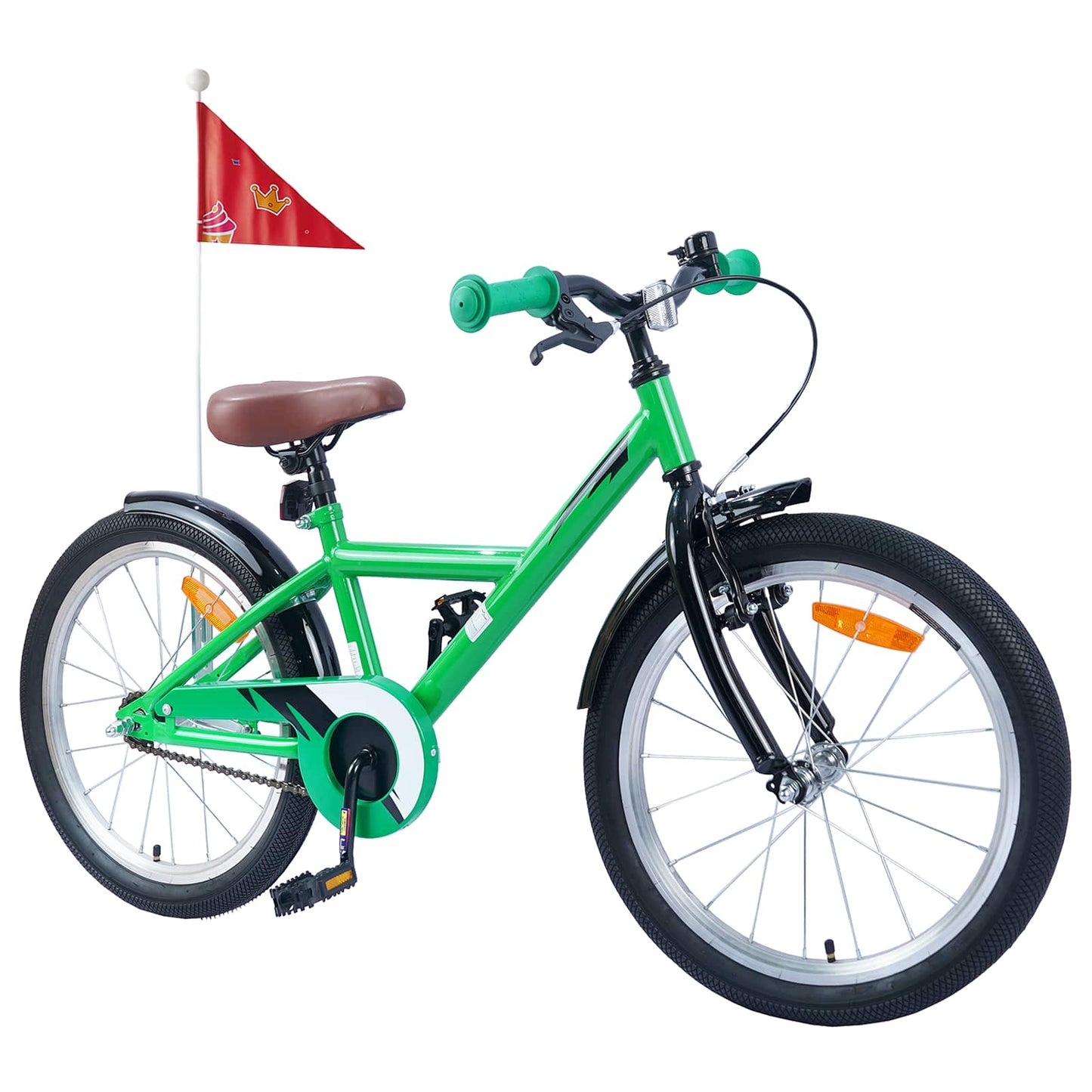 Bicicletta per bambini VidaXL 20 pollici per 6-11 anni verde
