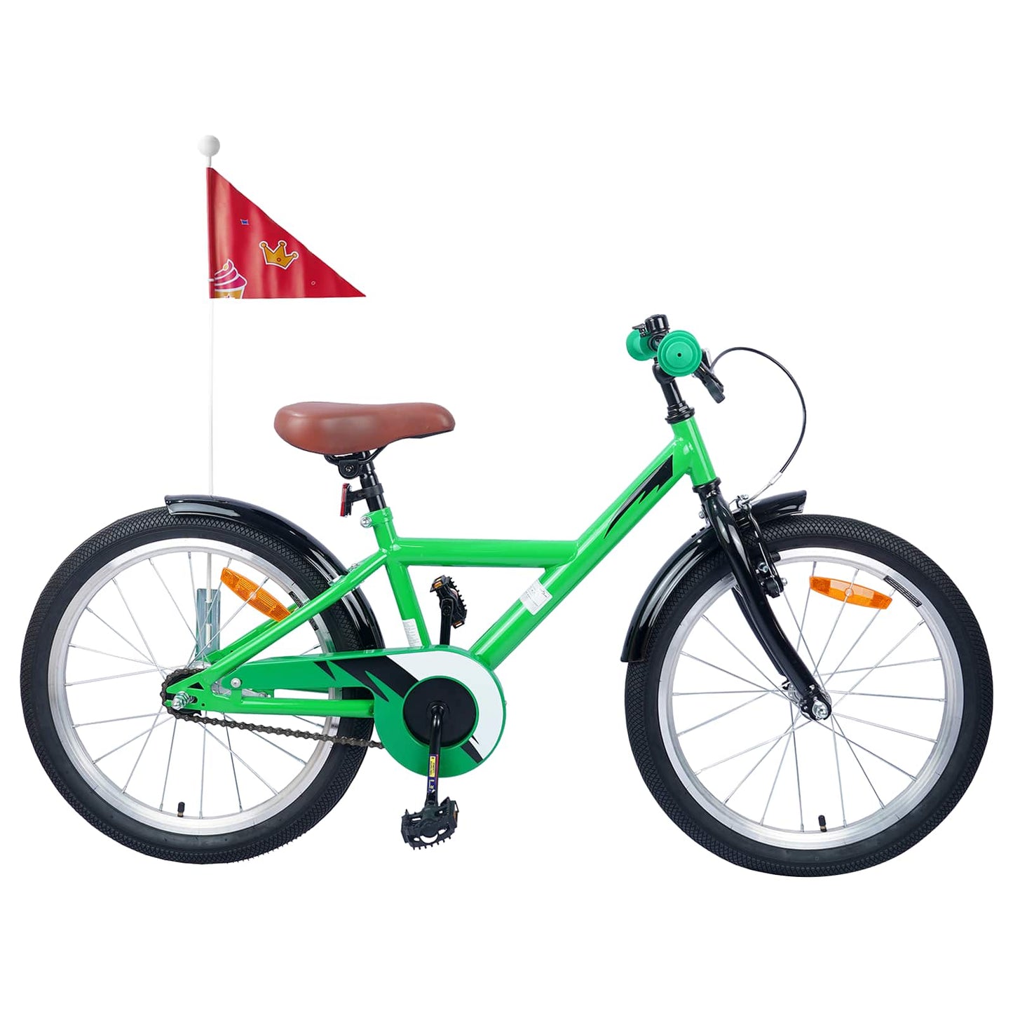 Bicicletta per bambini VidaXL 20 pollici per 6-11 anni verde