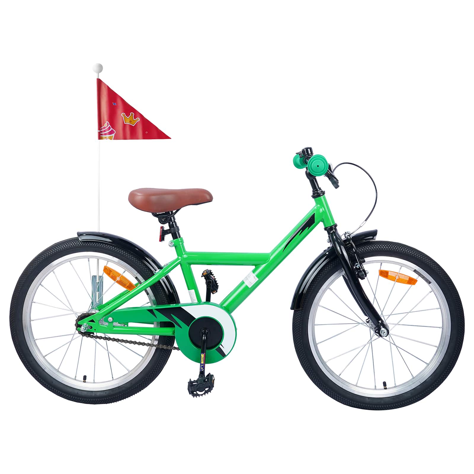 Bicicletta per bambini VidaXL 20 pollici per 6-11 anni verde