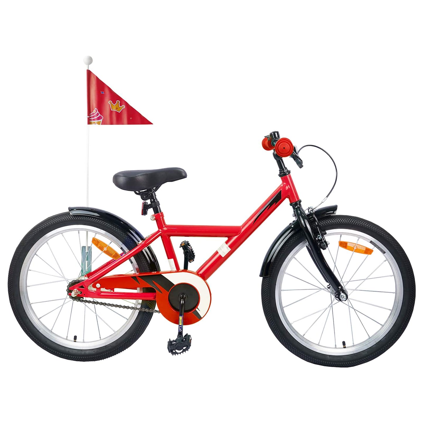 Bicicletta per bambini VidaXL 20 pollici per 6-11 anni rossa