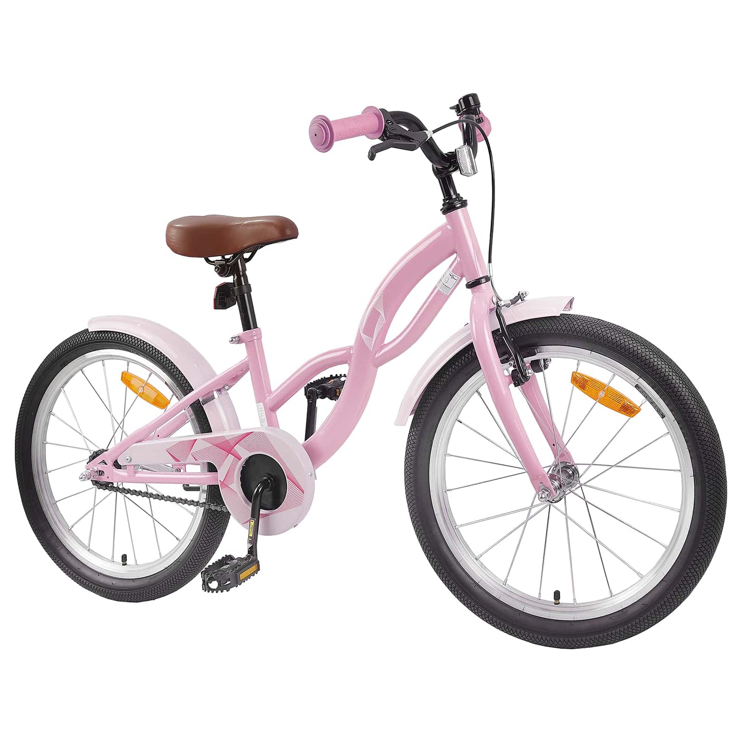 Vidaxl kinderfiets 20 inch voor 6-11 jaar oud lichtroze