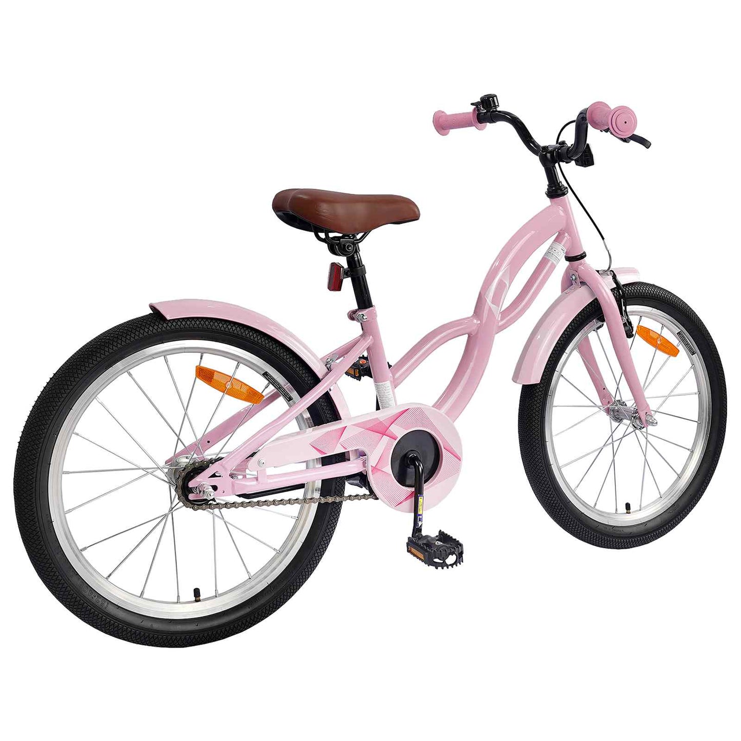Vidaxl kinderfiets 20 inch voor 6-11 jaar oud lichtroze