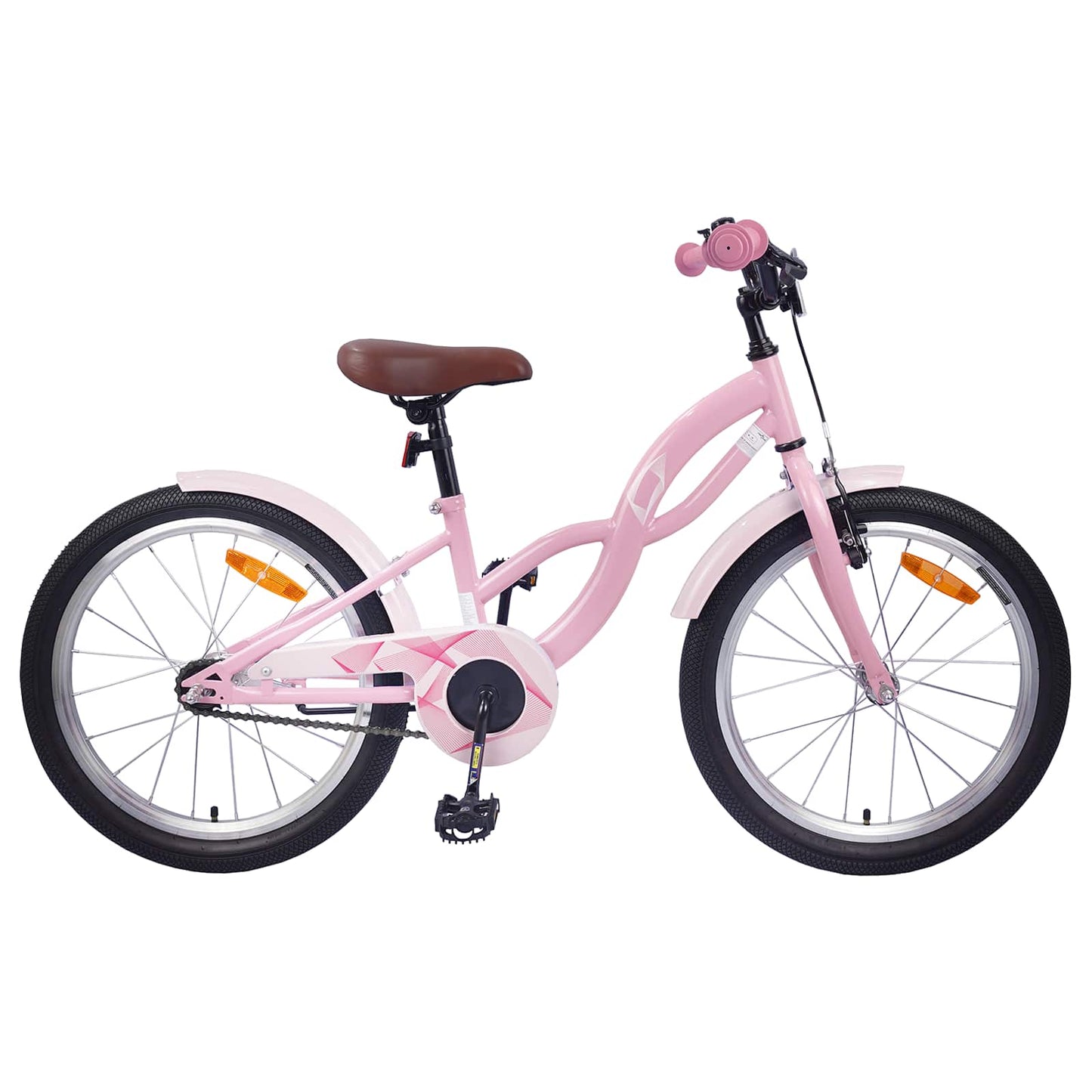 Vidaxl kinderfiets 20 inch voor 6-11 jaar oud lichtroze