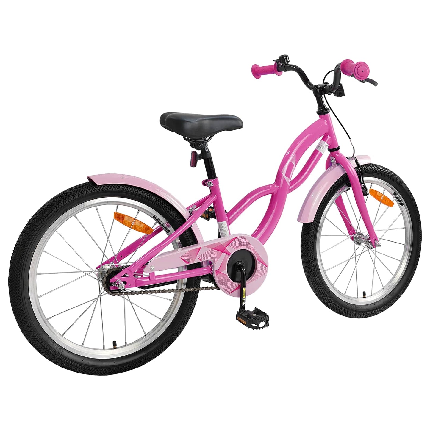 Vidaxl kinderfiets 20 inch voor 6-11 jaar oud donkerroze