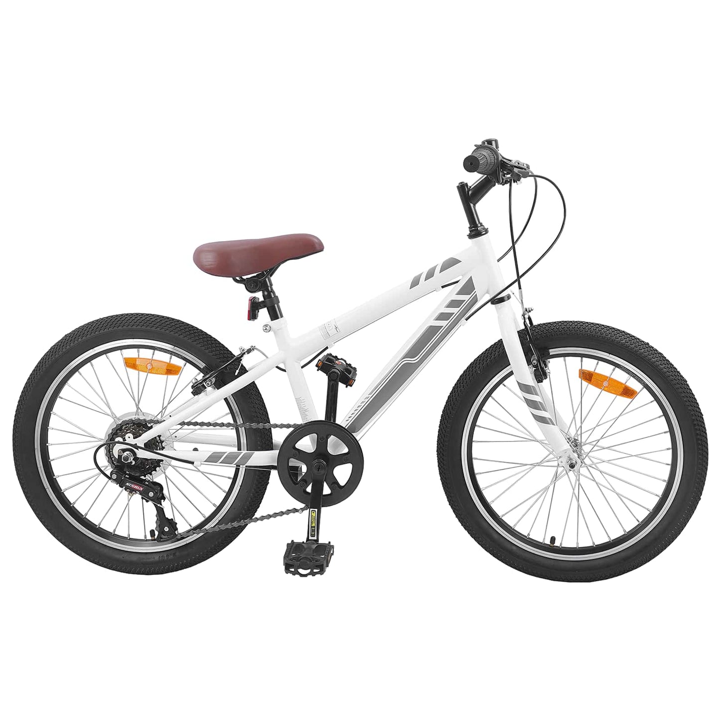 Vidaxl mountainbike 20 inch 6-speed voor 5-8 jaar oud wit