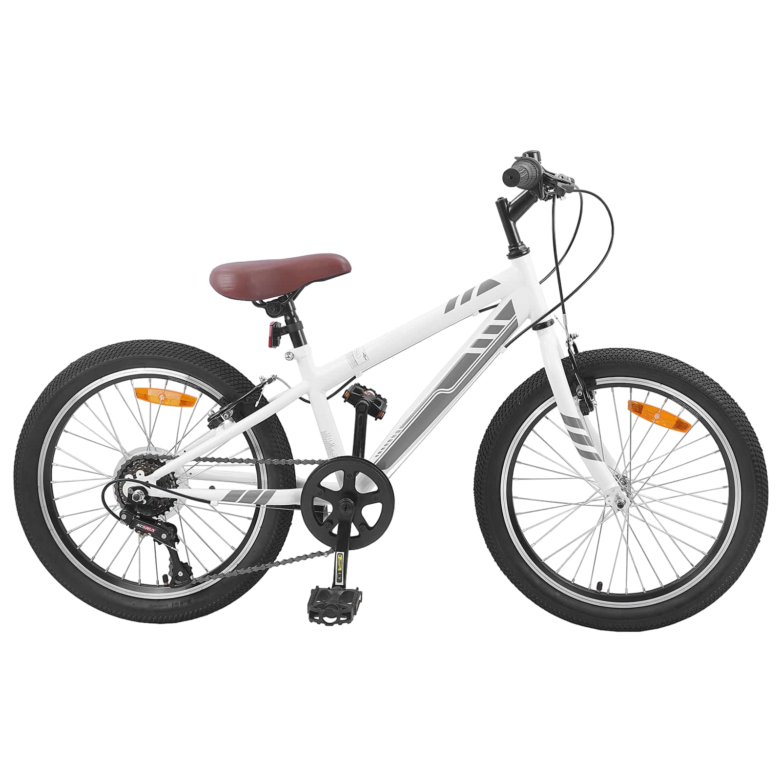 Vidaxl mountainbike 20 inch 6-speed voor 5-8 jaar oud wit