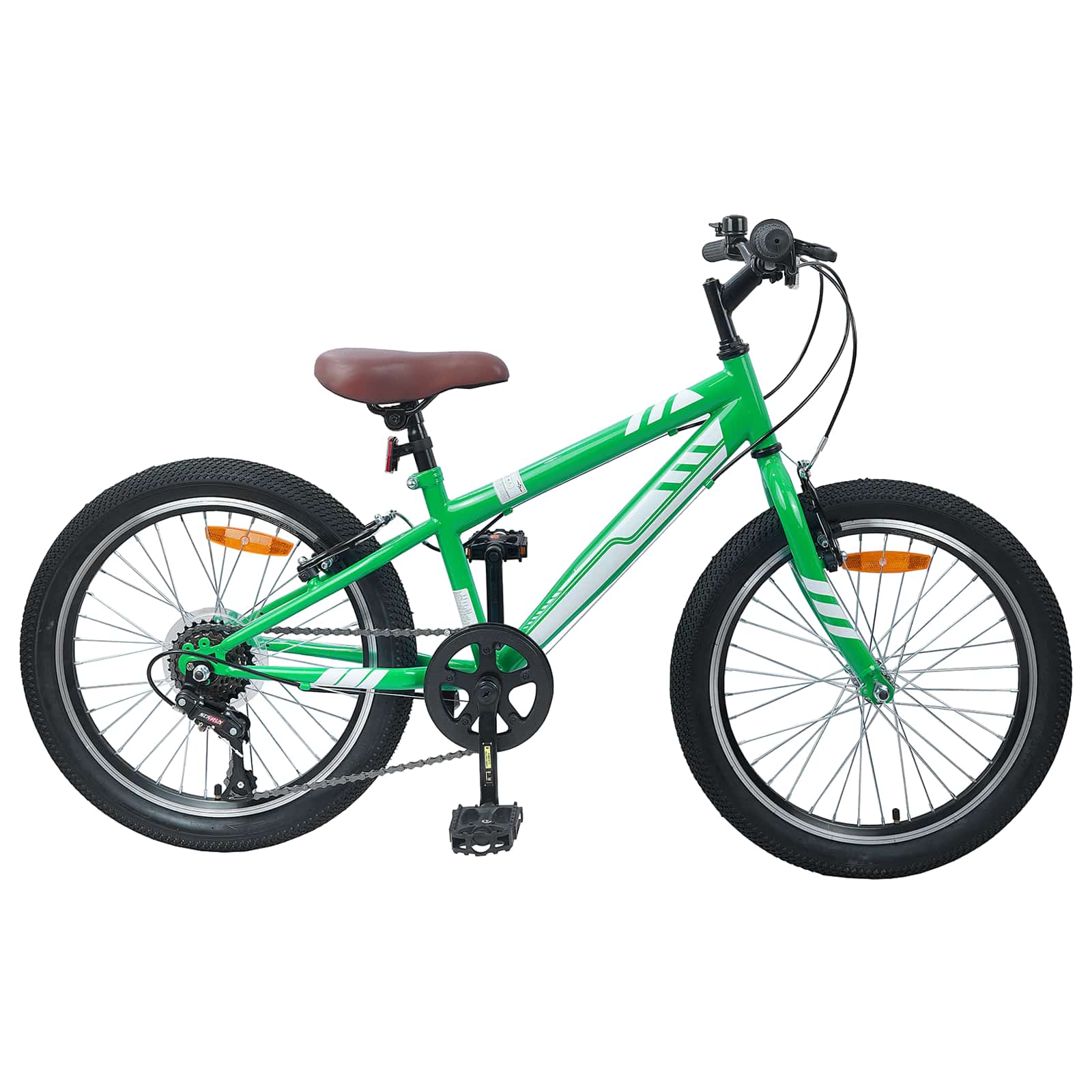 Vidaxl mountainbike 24 inch 6-speed voor 8-12 jaar oud groen