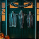 Vidaxl halloween hangende spook 3 pcs zwart 66 x 110 cm polyester