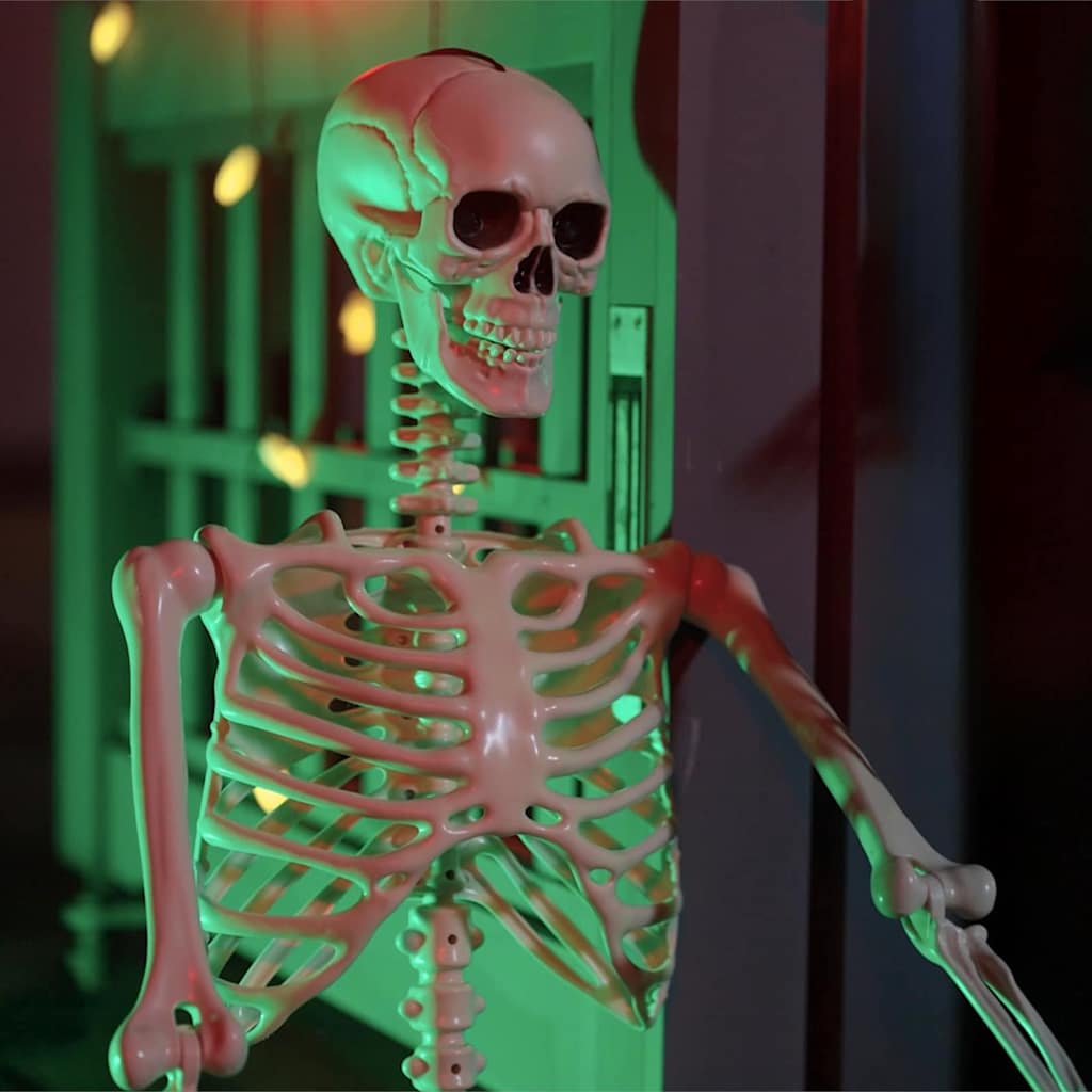 Vidaxl halloween skelet 2 pcs wit 85 cm pvc