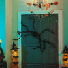 Vidaxl decorazione ragno halloween 3 pezzi nero 200 cm poliestere e acciaio