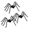 Vidaxl halloween spin decoratie 3 pcs zwart 150 cm polyester en staal