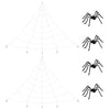 Vidaxl halloween spindecoratie met webben 4 pcs zwart en wit polyester
