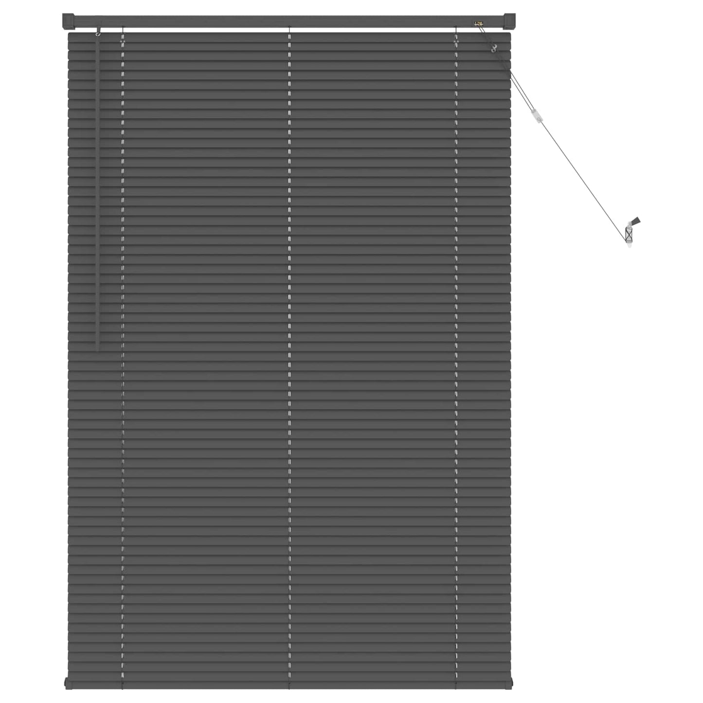 Vidaxl venetiaanse blind verstelbaar zilvergrijs 150 x 80 cm pvc
