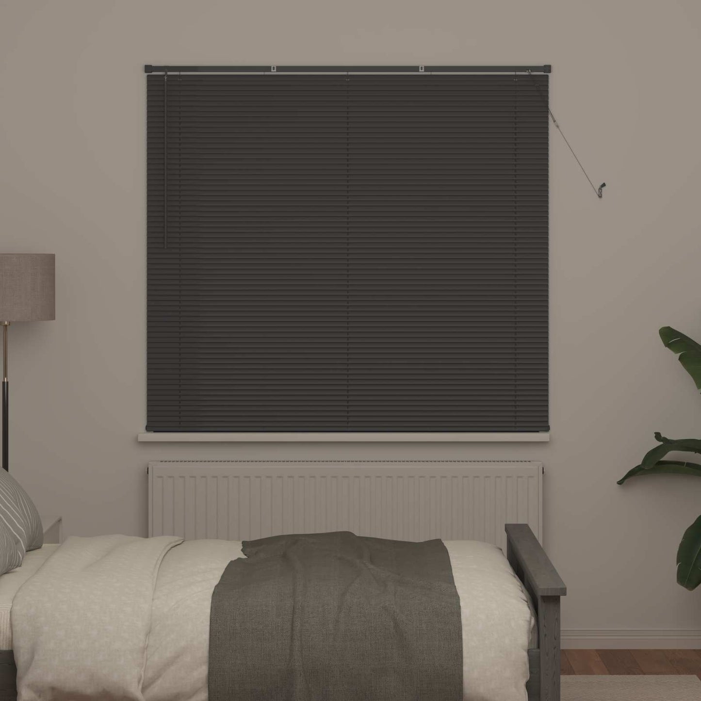 Vidaxl venetiaanse blind verstelbaar zilvergrijs 150 x 140 cm pvc