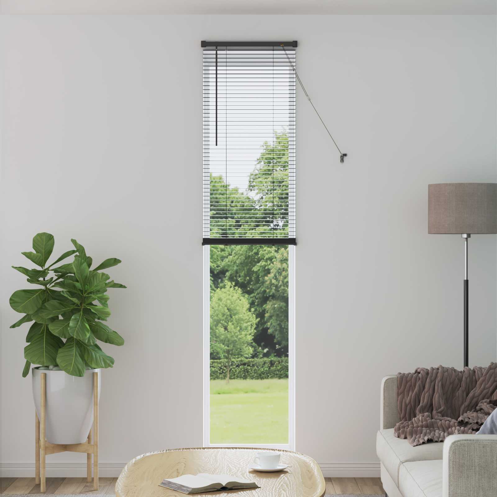Vidaxl venetiaanse blind verstelbaar zilvergrijs 213 x 50 cm pvc
