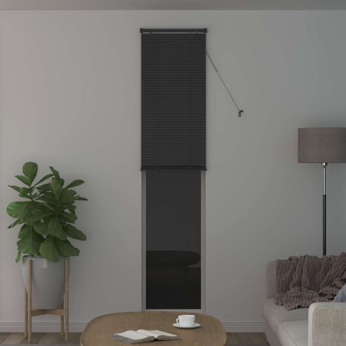 Vidaxl venetiaanse blind verstelbaar zilvergrijs 213 x 50 cm pvc