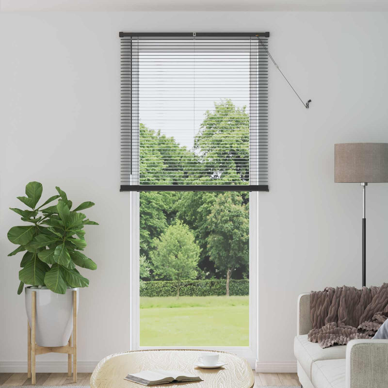 Vidaxl venetiaanse blind verstelbaar zilvergrijs 213 x 70 cm pvc