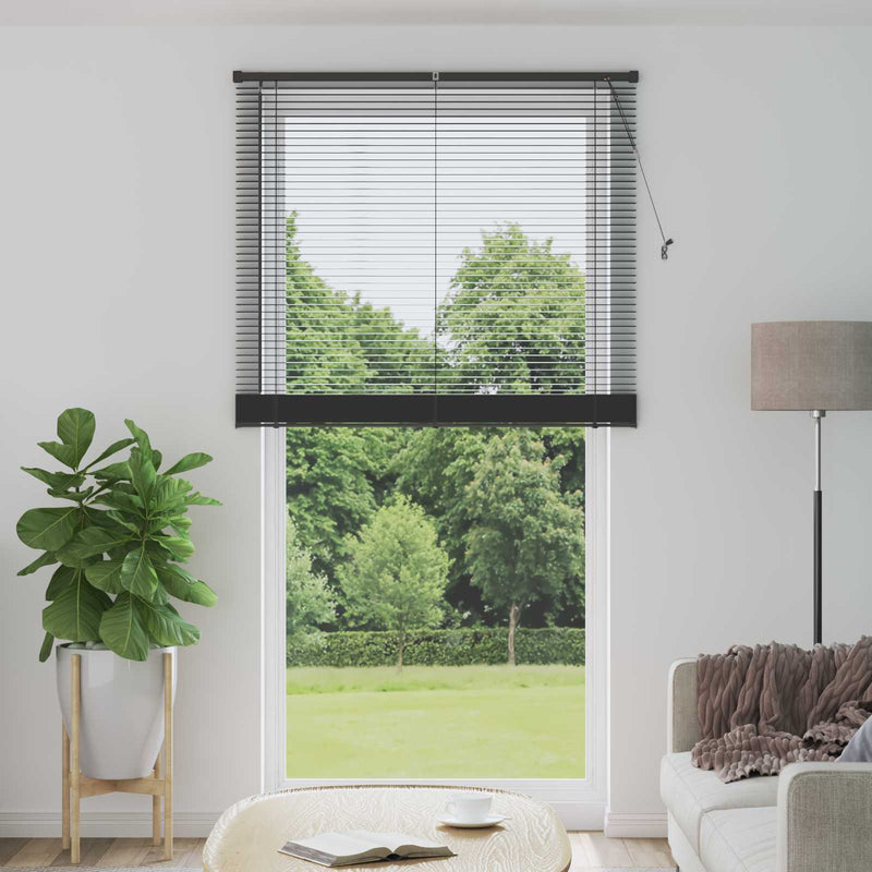 Vidaxl venetiaanse blind verstelbaar zilvergrijs 213 x 110 cm pvc