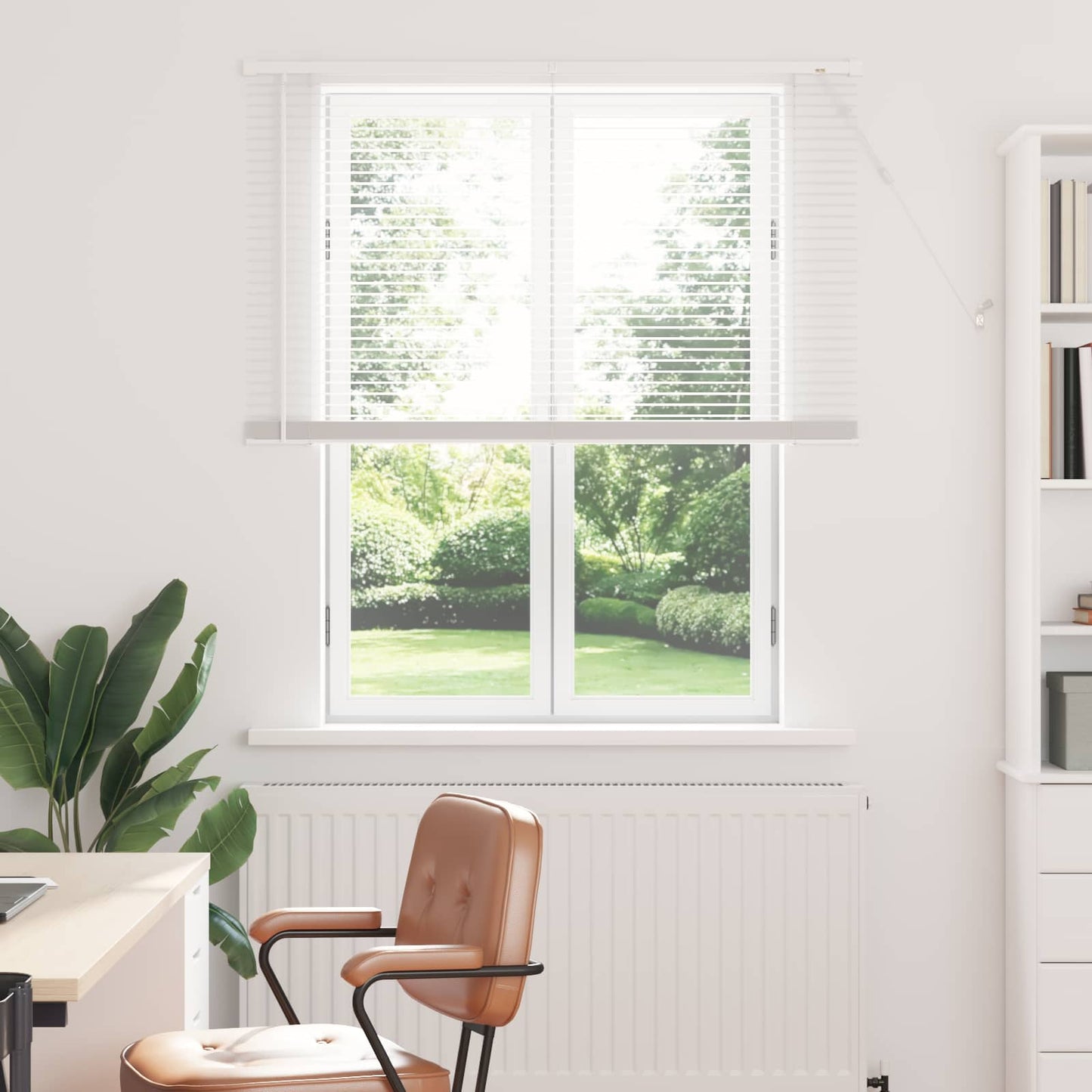 Vidaxl venetiaanse blind verstelbaar wit 150 x 120 cm pvc