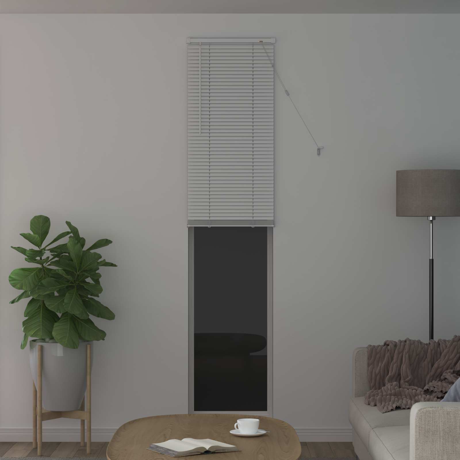 Vidaxx persiana veneciana ajustable blanco 213 x 50 cm PVC