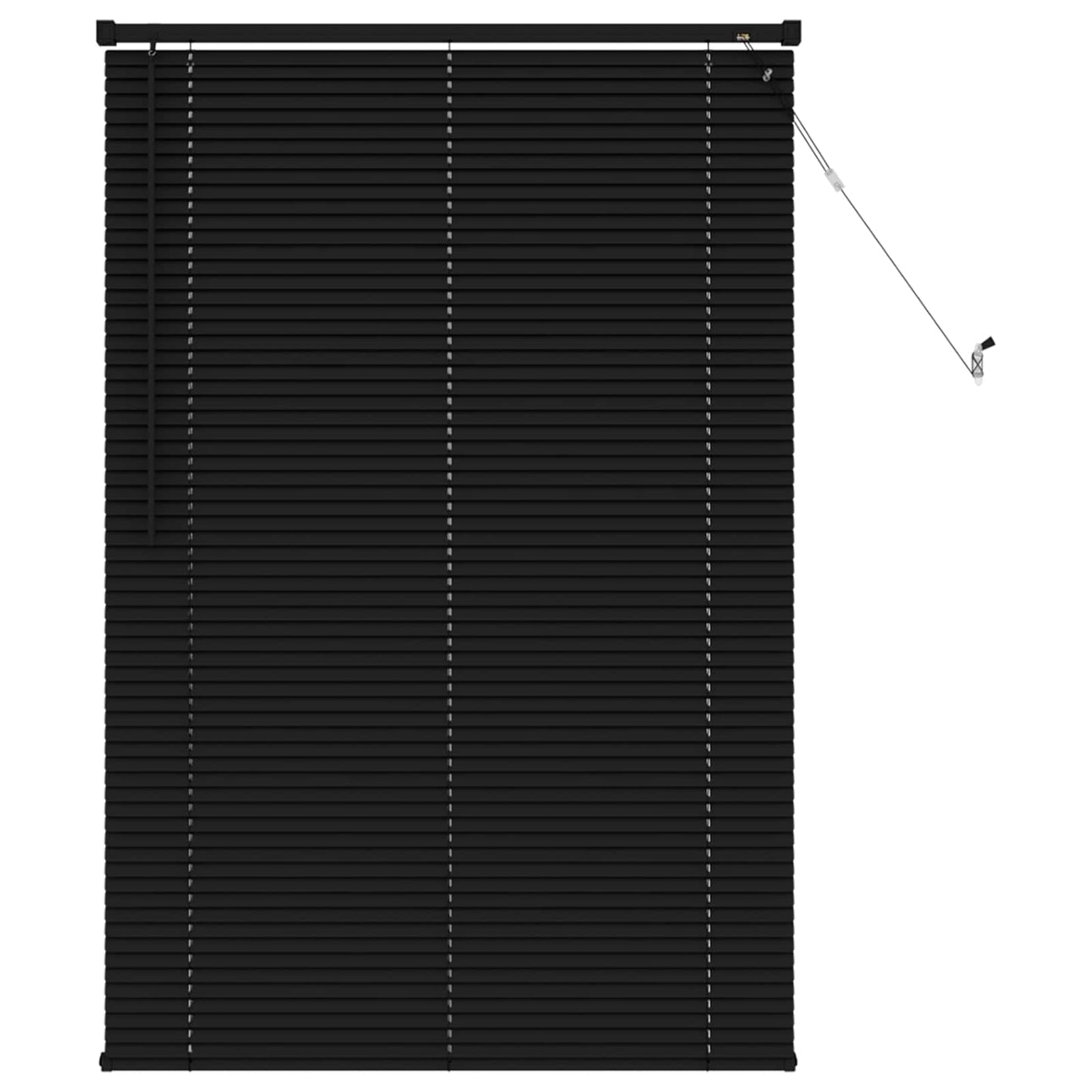 Tenda veneziana Vidaxx regolabile nera 150 x 100 cm PVC