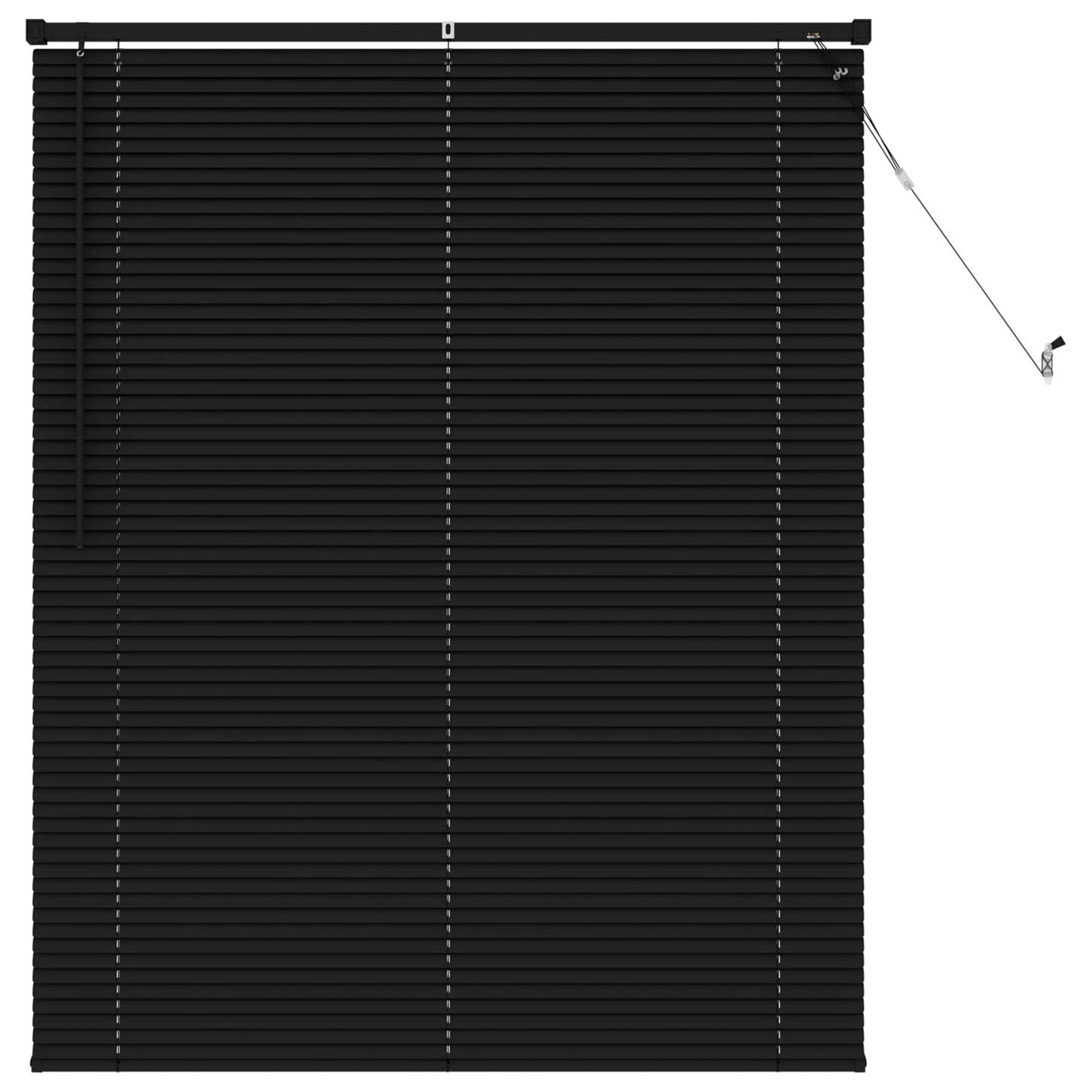 Vidaxl venetiaanse blind verstelbaar zwart 150 x 110 cm pvc