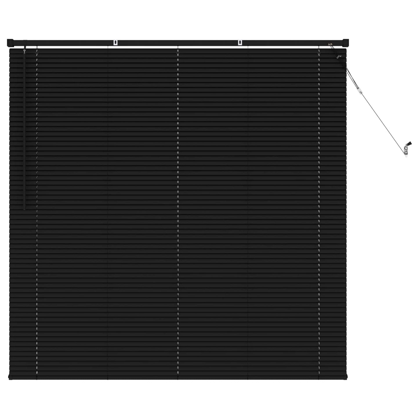 Tenda veneziana Vidaxx regolabile nera 150 x 150 cm PVC