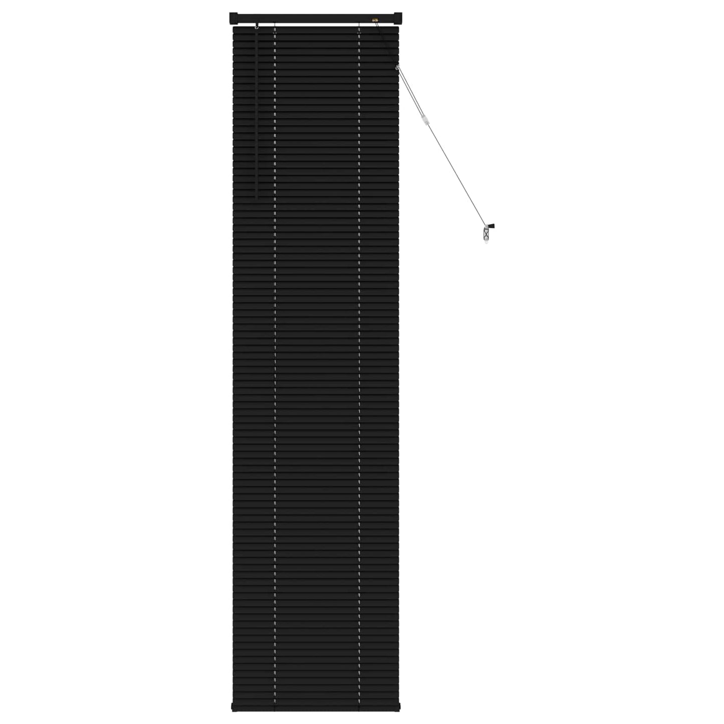 Tenda veneziana Vidaxx regolabile nera 213 x 40 cm PVC